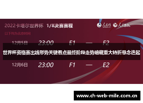 世界杯资格赛出线形势关键看点最终阶段走势暗藏重大转折悬念迭起 世界杯资格赛出线形势关键看点最终阶段走势暗藏重大转折悬念迭起